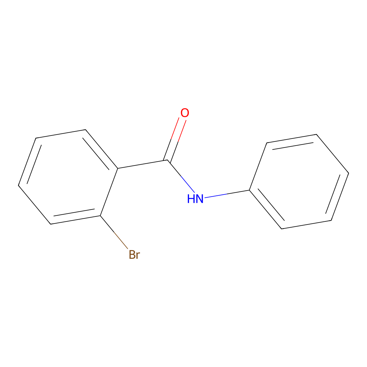 Benzamide, 2-bromo-N-phenyl- molecular structure, CAS 10282-57-2