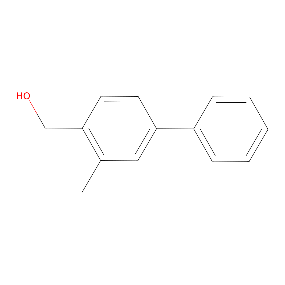 (3-Methyl-[1,1'-biphenyl]-4-yl)methanol molecular structure, CAS 1028202-50-7