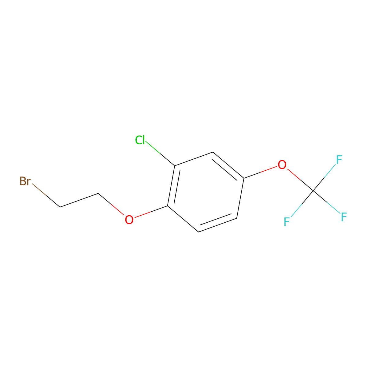 1-(2-Bromoethoxy)-2-chloro-4-(trifluoromethoxy)benzene molecular structure, CAS 102822-98-0