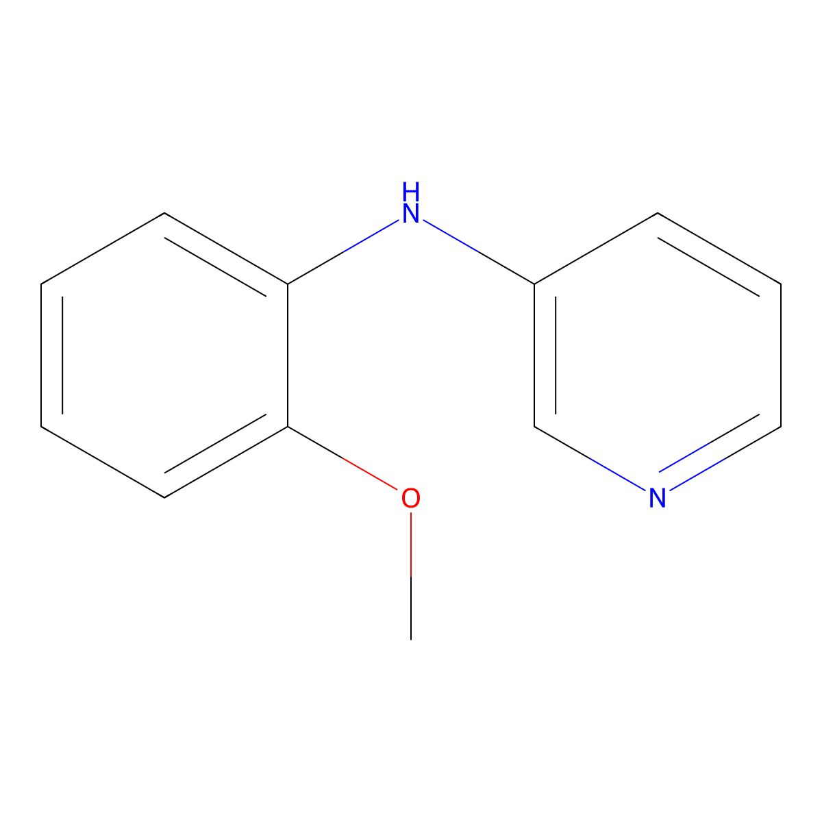 N-(2-Methoxyphenyl)pyridin-3-amine molecular structure, CAS 1028223-83-7