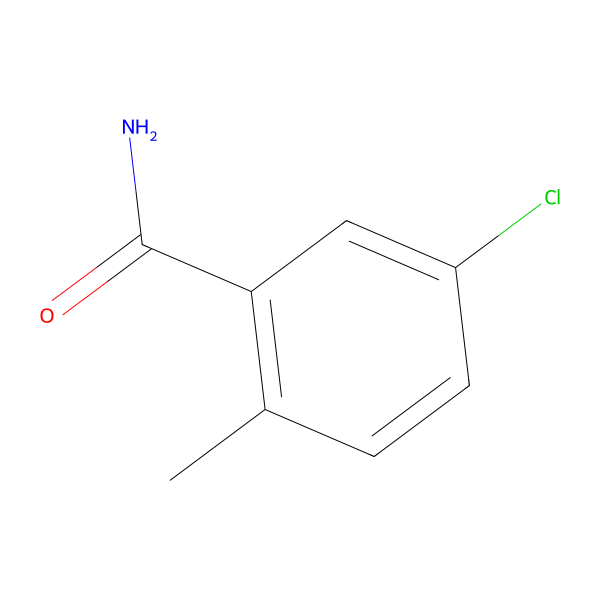5-Chloro-2-methylbenzamide molecular structure, CAS 1028252-11-0