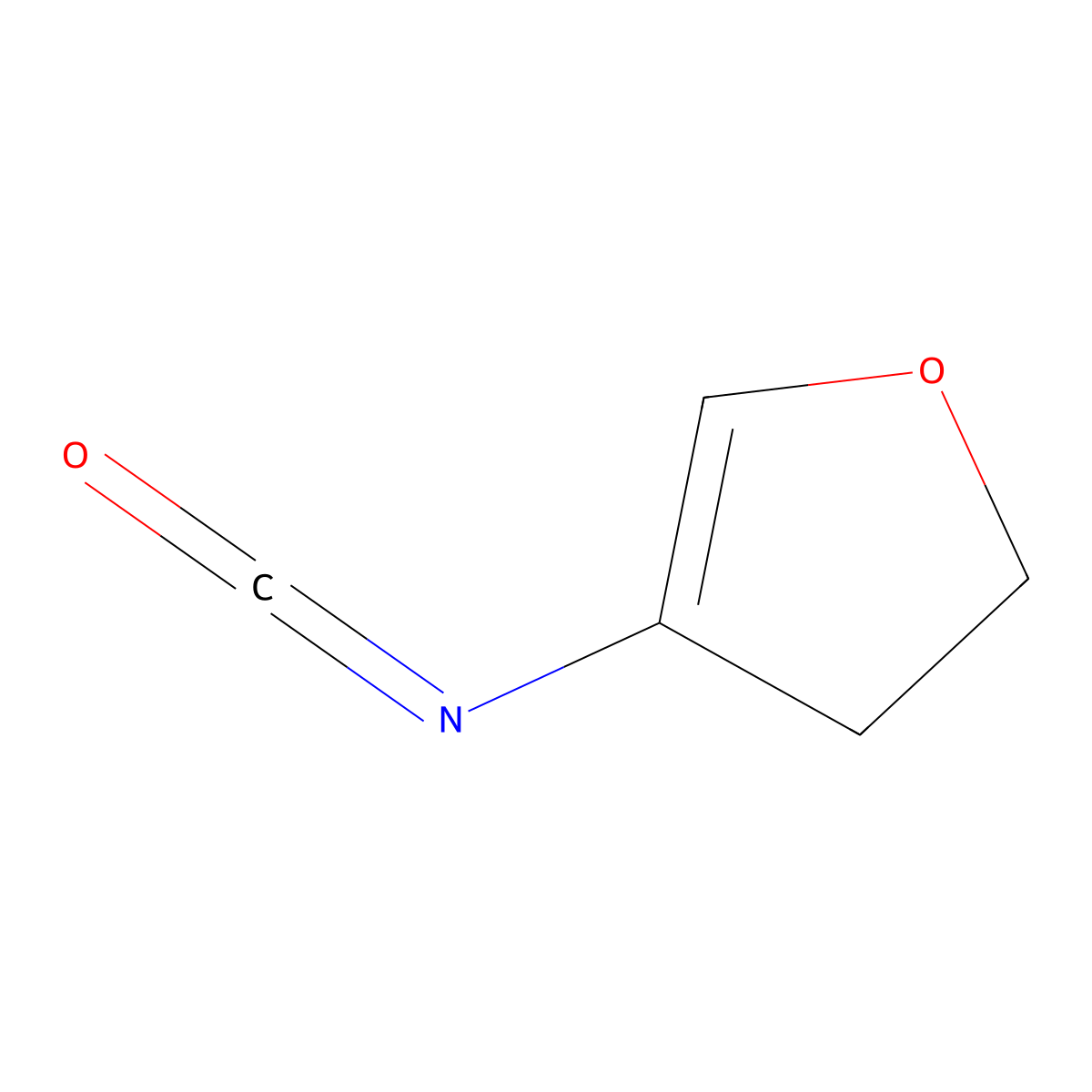 4-Isocyanato-2,3-dihydrofuran molecular structure, CAS 1028254-02-5