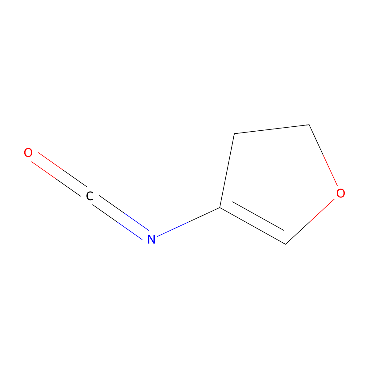 4-Isocyanato-2,3-dihydrofuran molecular structure, CAS 1028254-02-5
