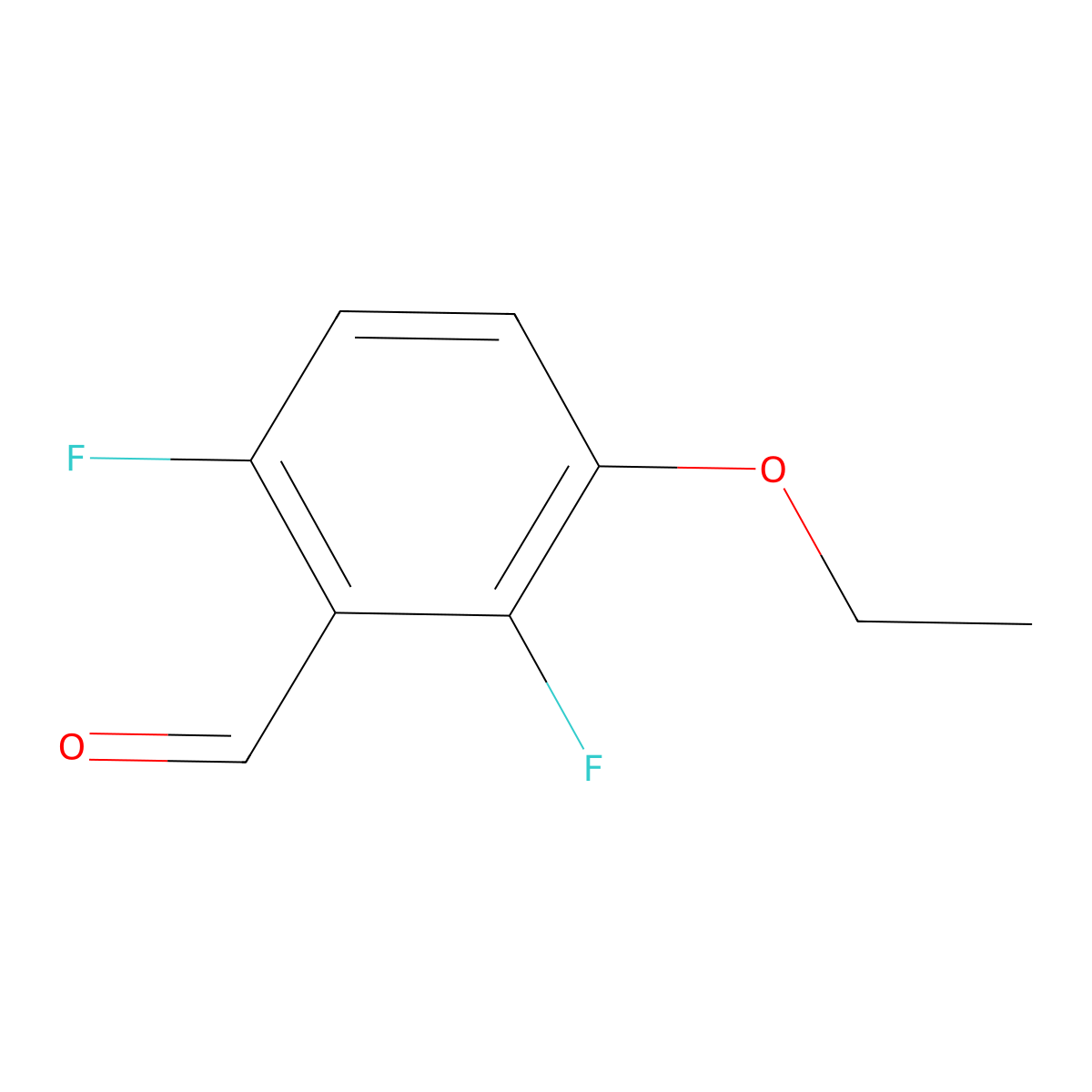 3-Ethoxy-2,6-difluorobenzaldehyde molecular structure, CAS 1028263-18-4