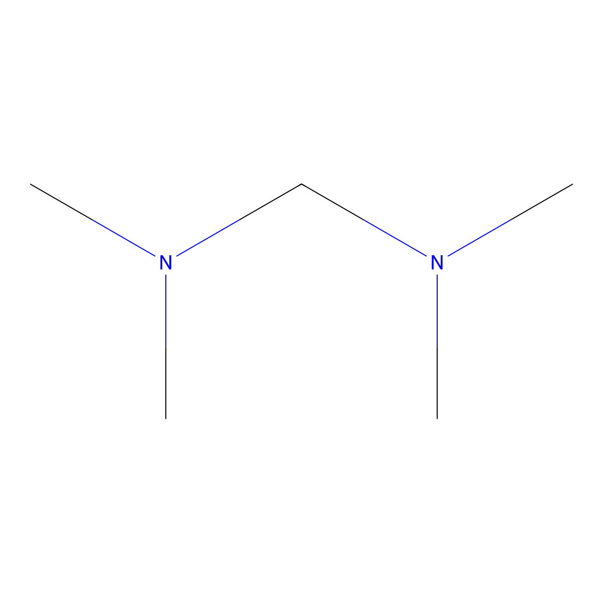 N,N,N',N'-Tetramethylmethanediamine molecular structure, CAS 102830-06-8