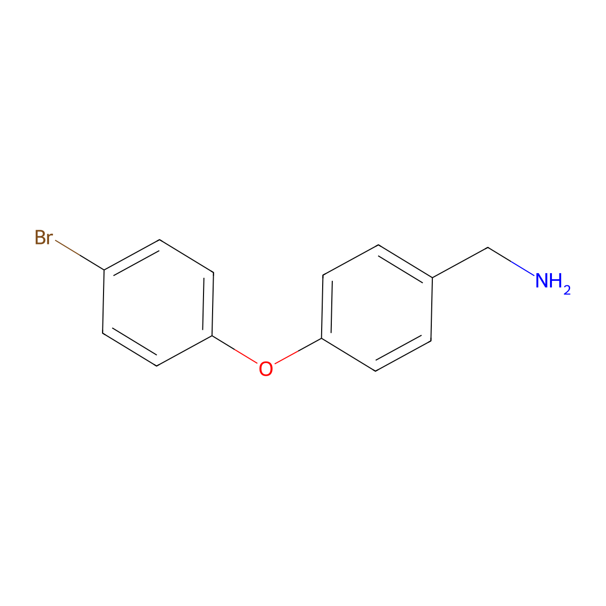 4-(4-Bromophenoxy)-benzylamine molecular structure, CAS 1028336-08-4