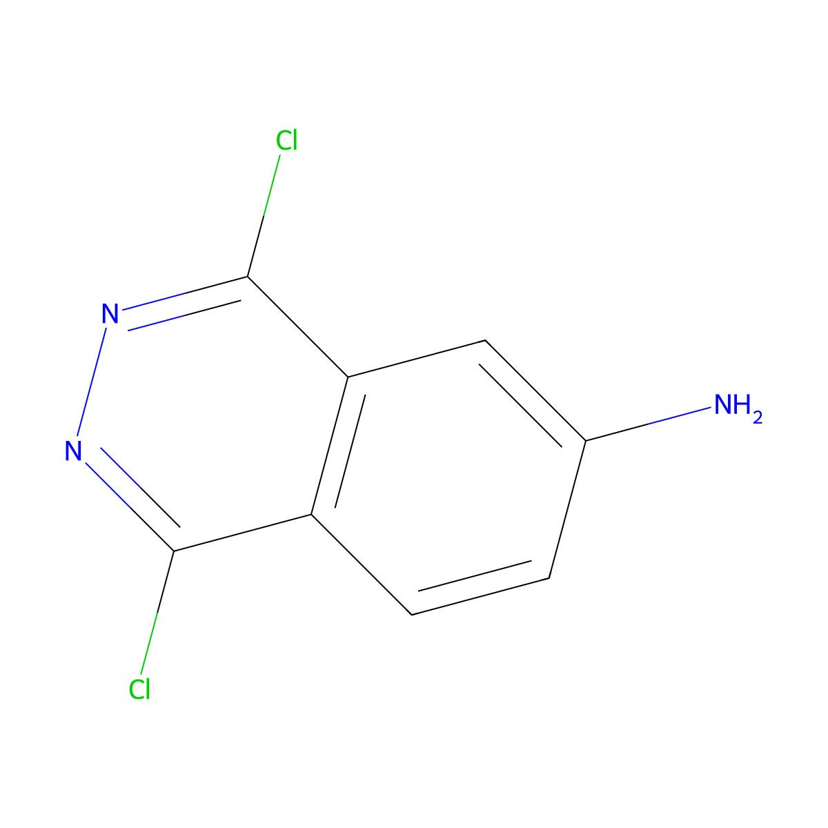 1,4-Dichlorophthalazin-6-amine molecular structure, CAS 1028338-41-1