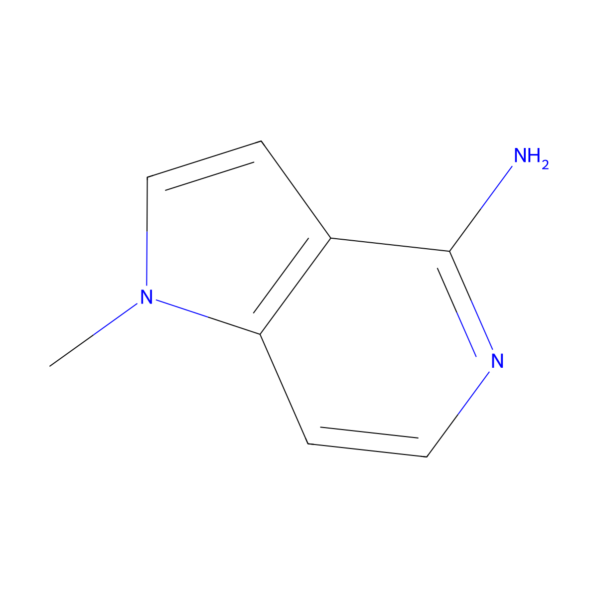1-methyl-1H-pyrrolo[3,2-c]pyridin-4-amine molecular structure, CAS 102839-56-5