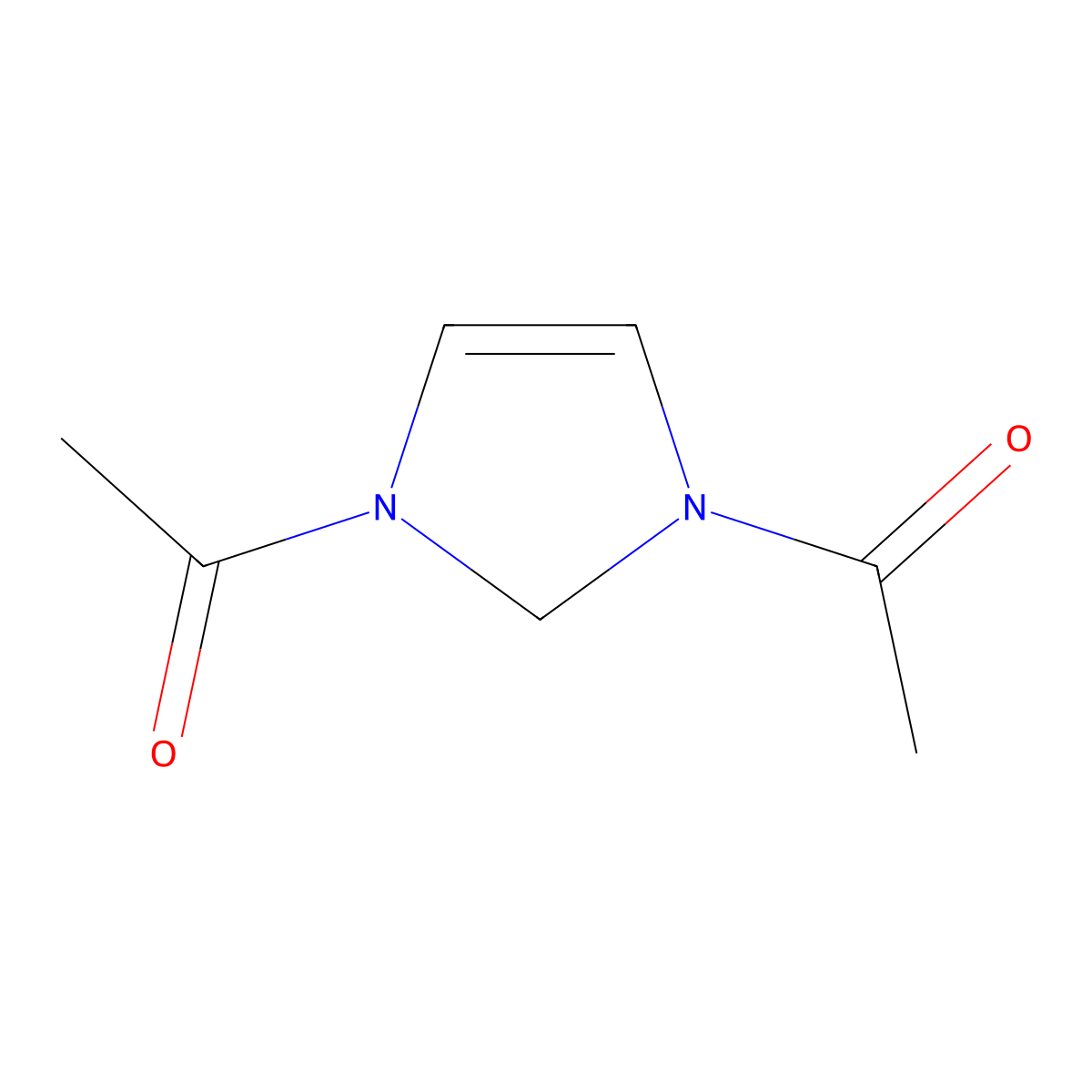 1,1'-(1H-Imidazole-1,3(2H)-diyl)bis(ethan-1-one) molecular structure, CAS 10284-52-3