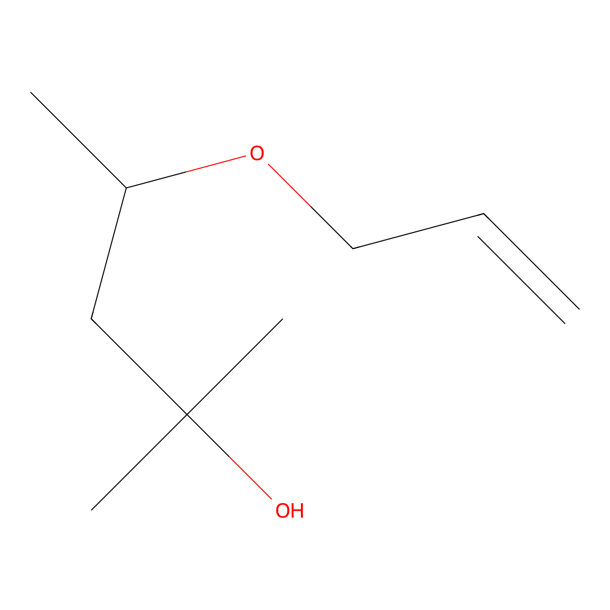 4-(Allyloxy)-2-methyl-2-pentanol molecular structure, CAS 102840-52-8