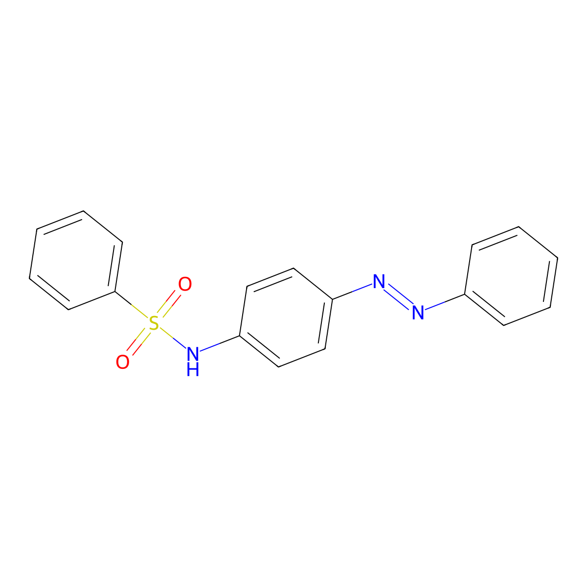 N-(4-phenyldiazenylphenyl)benzenesulfonamide molecular structure, CAS 102840-99-3