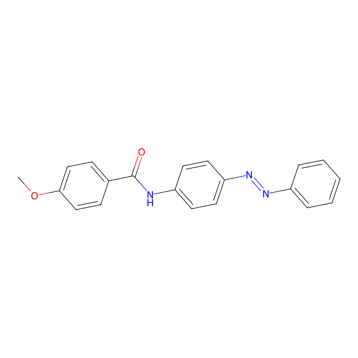 4-methoxy-N-[4-(phenyldiazenyl)phenyl]benzamide molecular structure, CAS 102841-07-6