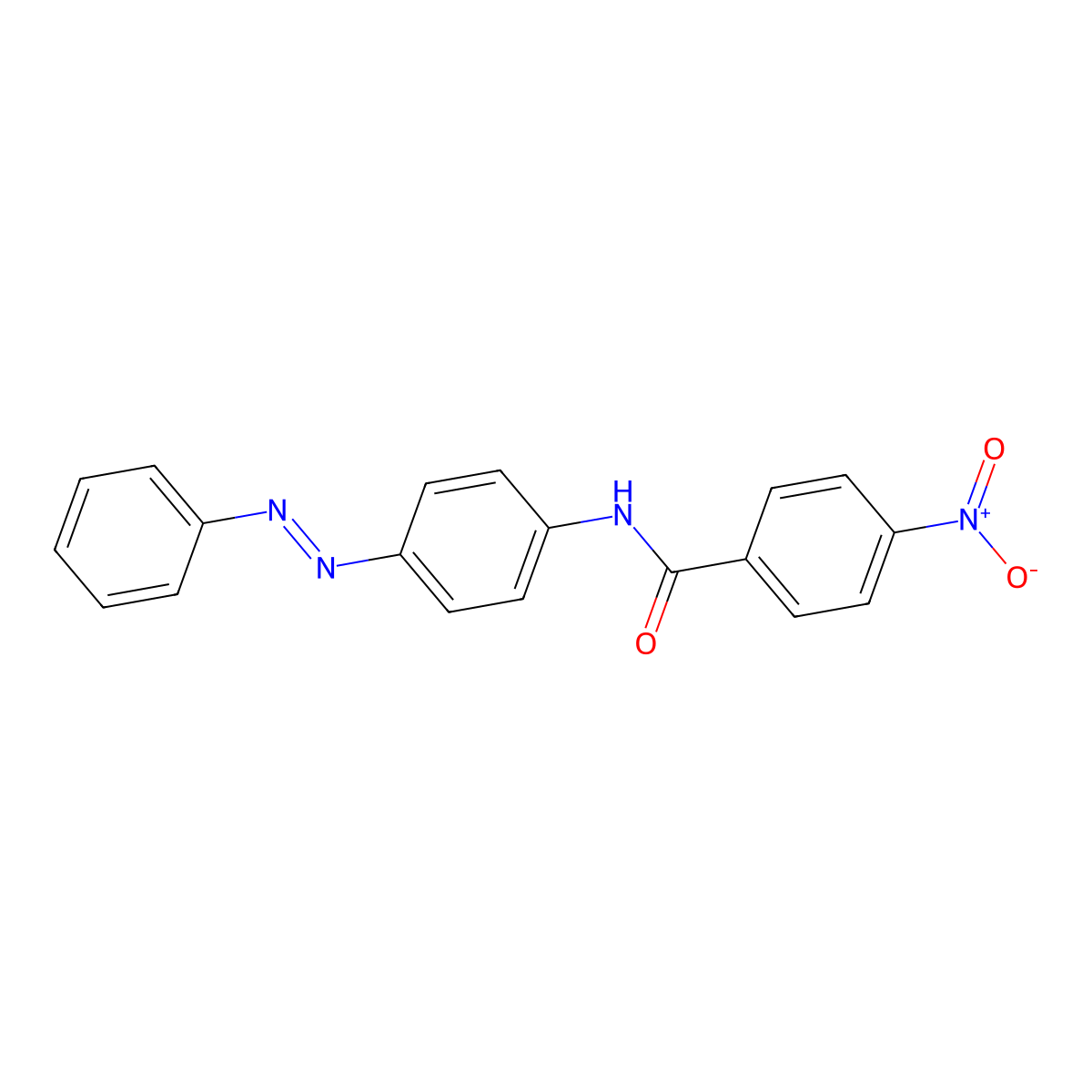 4-Nitro-N-(4-phenylazo-phenyl)-benzamide molecular structure, CAS 102841-17-8