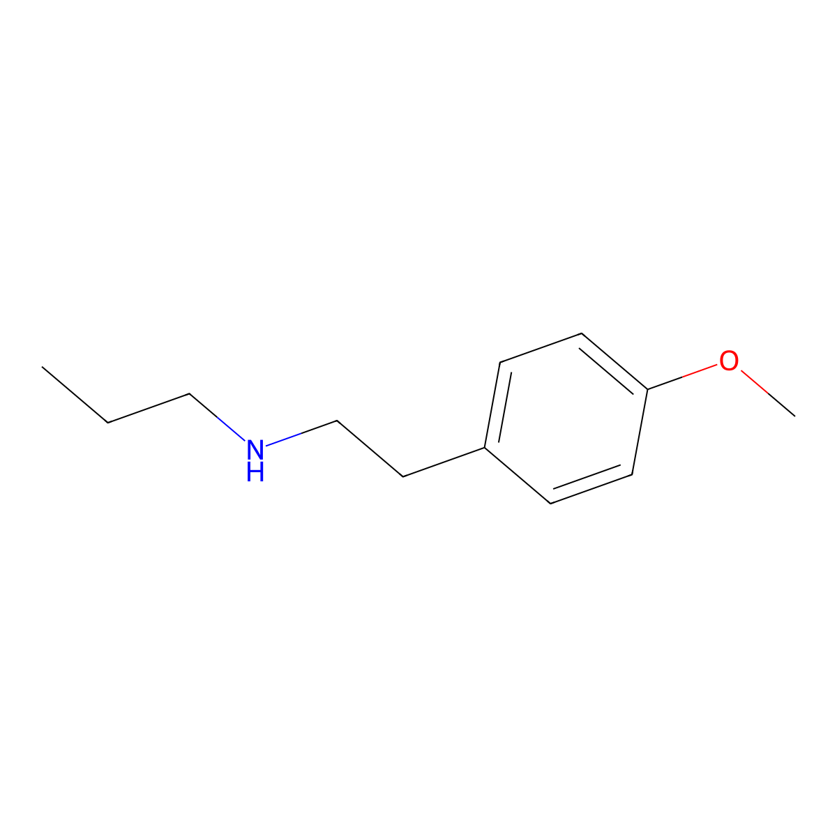 [2-(4-Methoxyphenyl)ethyl](propyl)amine molecular structure, CAS 102842-44-4