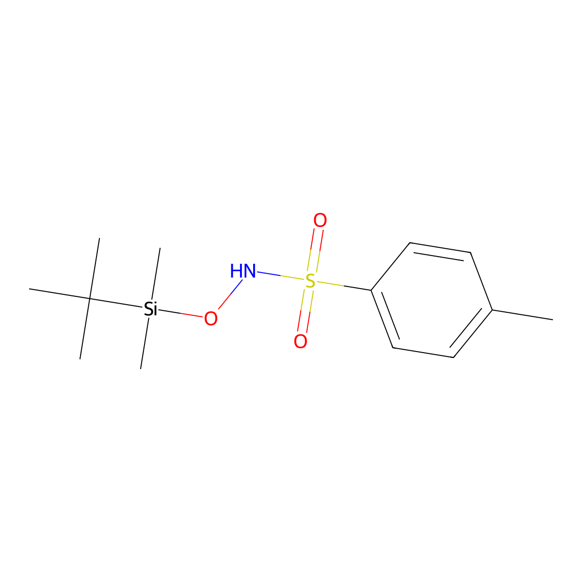 O-(tert-Butyldimethylsilyl)-N-tosylhydroxylamine molecular structure, CAS 1028432-04-3