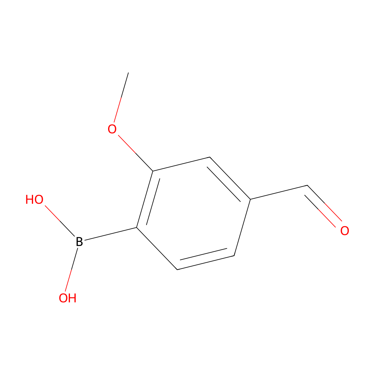 4-Formyl-2-methoxyphenylboronic acid molecular structure, CAS 1028479-47-1