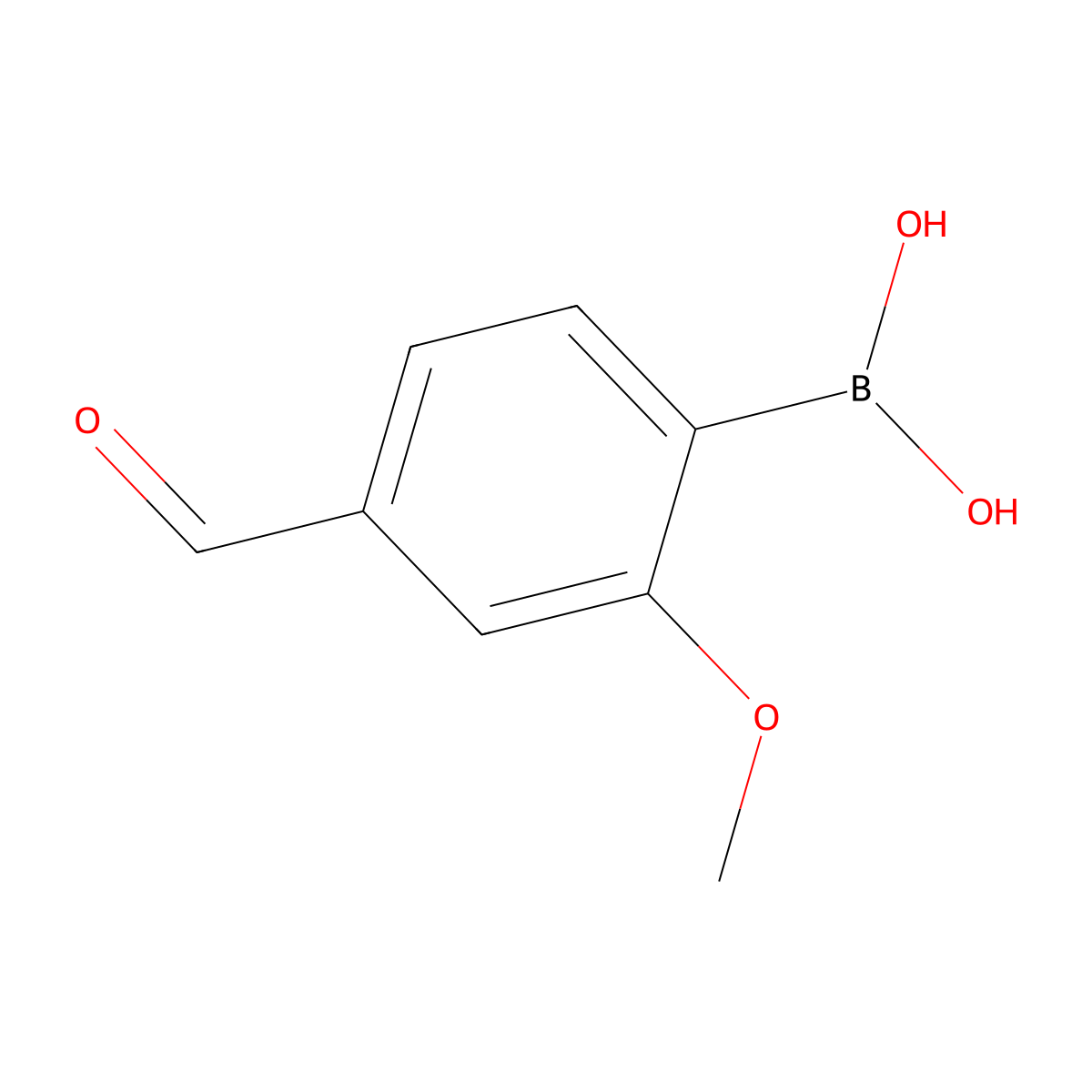 4-Formyl-2-methoxyphenylboronic acid molecular structure, CAS 1028479-47-1