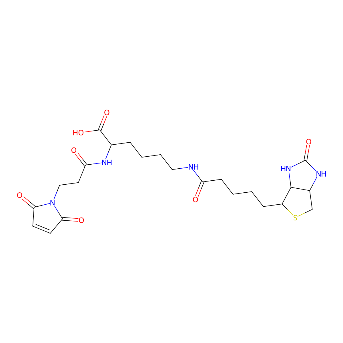 3-(N-Maleimidopropionyl)biocytin molecular structure, CAS 102849-12-7