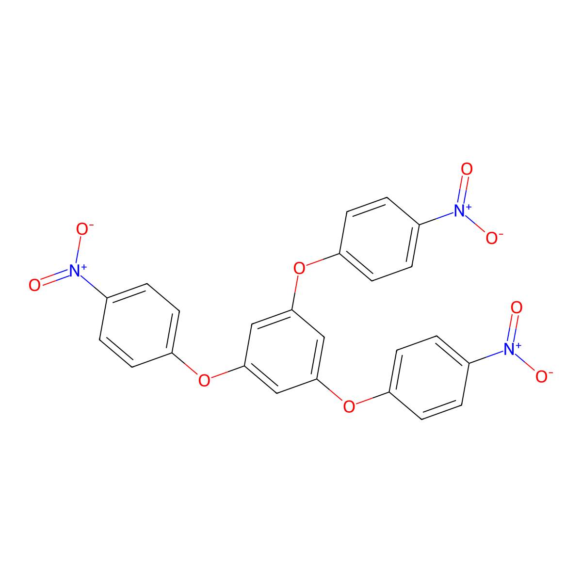 1,3,5-Tris(4-nitrophenoxy)benzene molecular structure, CAS 102852-91-5