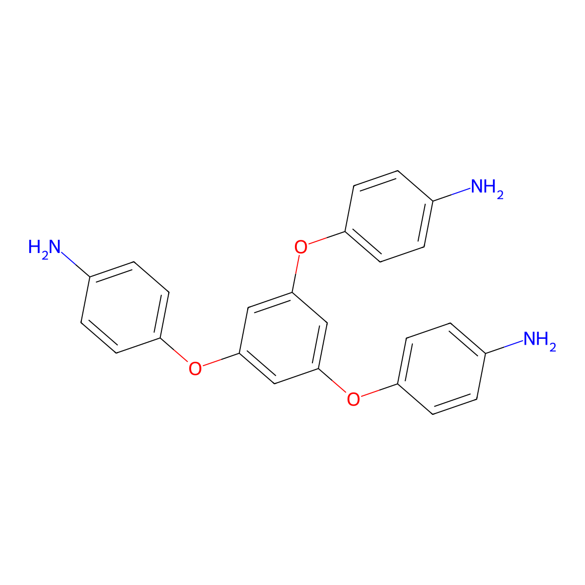 1,3,5-Tris(4-aminophenoxy)benzene molecular structure, CAS 102852-92-6