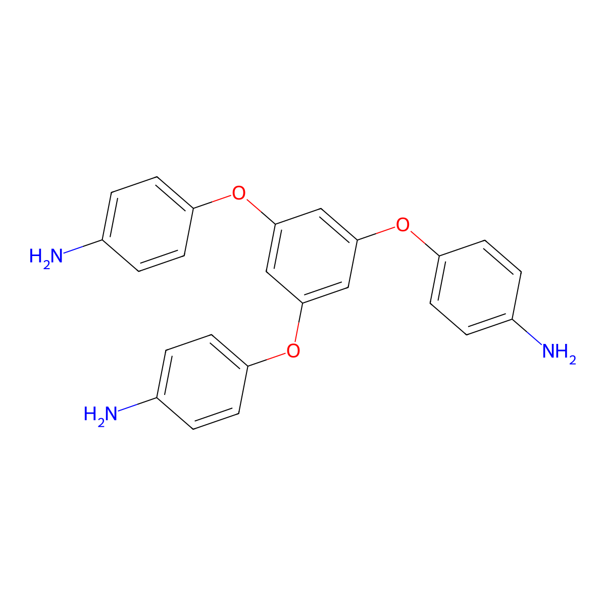 1,3,5-Tris(4-aminophenoxy)benzene molecular structure, CAS 102852-92-6