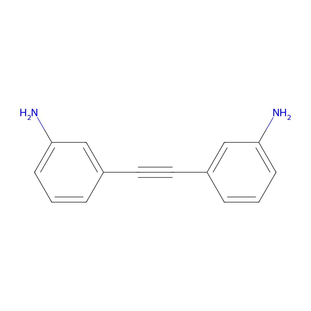 3,3'-(1,2-Ethynediyl)bis[benzenamine] molecular structure, CAS 102852-93-7