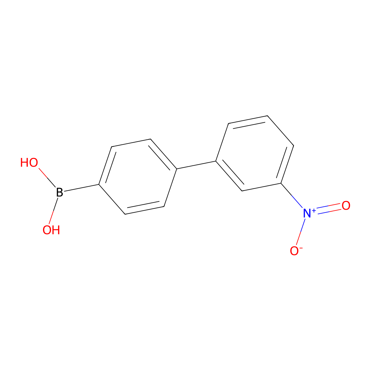 3'-Nitrobiphenyl-4-ylboronic acid molecular structure, CAS 1028530-42-8