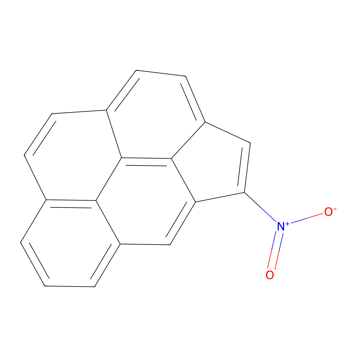 Cyclopenta(cd)pyrene, 4-nitro- molecular structure, CAS 102859-52-9