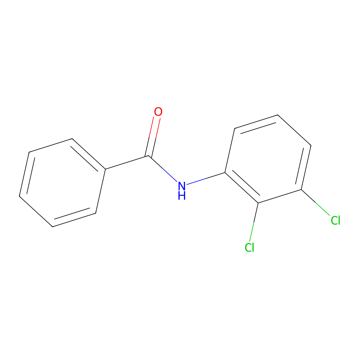 N-(2,3-dichlorophenyl)benzamide molecular structure, CAS 10286-77-8