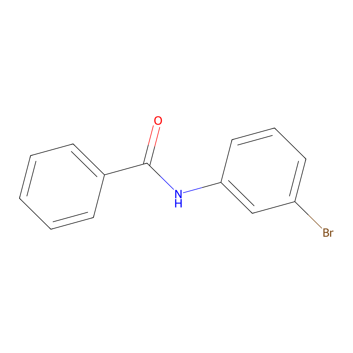 Benzamide, N-(3-bromophenyl)- molecular structure, CAS 10286-85-8