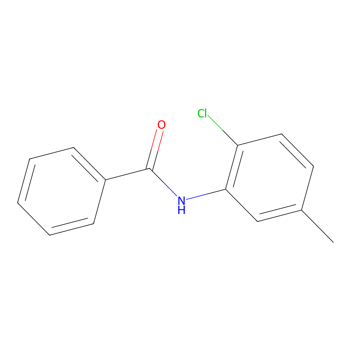2'-Chloro-5'-methylbenzanilide molecular structure, CAS 10286-87-0