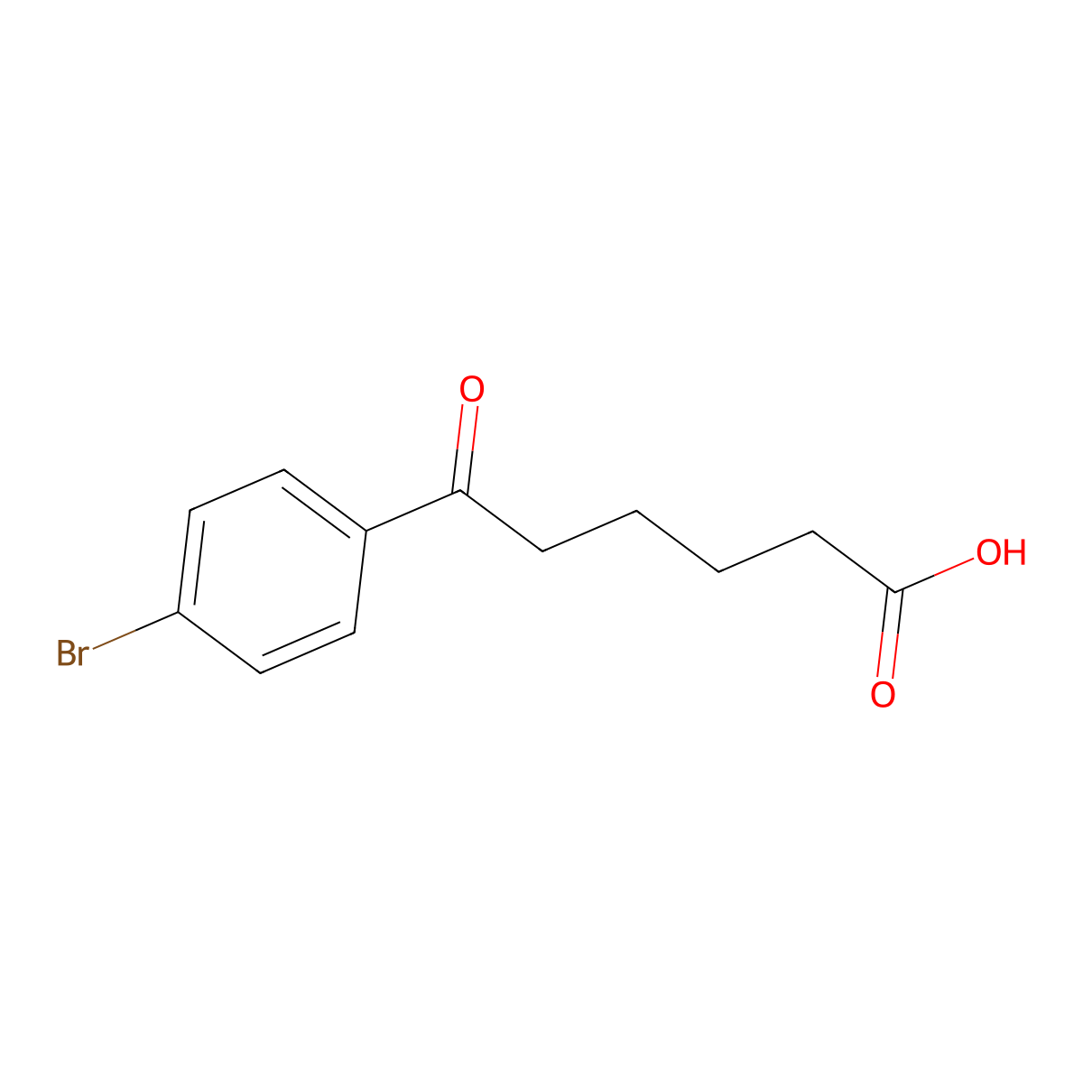 6-(4-Bromophenyl)-6-oxohexanoic acid molecular structure, CAS 102862-52-2
