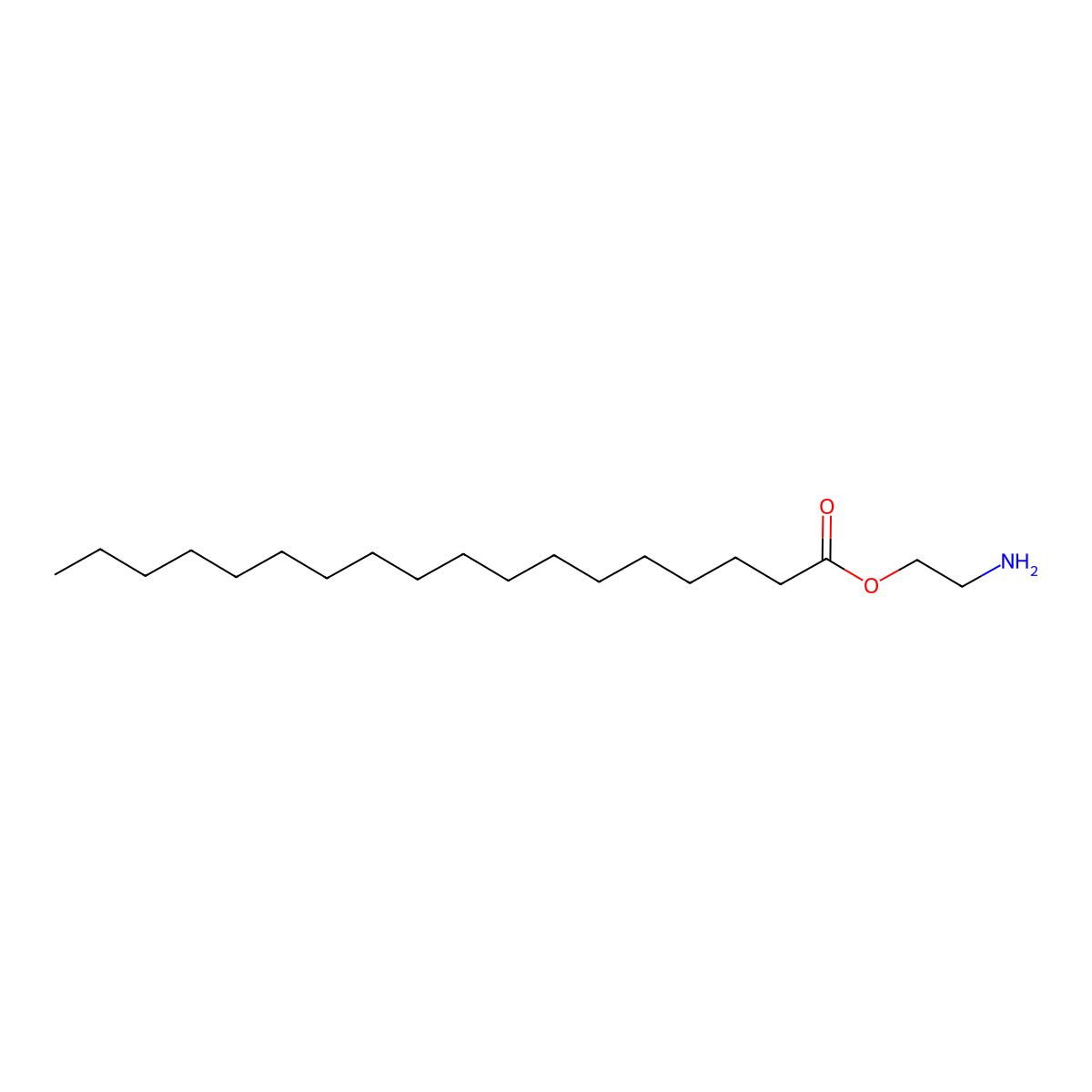2-Aminoethyl stearate molecular structure, CAS 10287-60-2