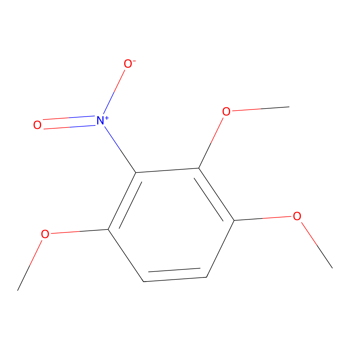 1,2,4-Trimethoxy-3-nitrobenzene molecular structure, CAS 102871-28-3