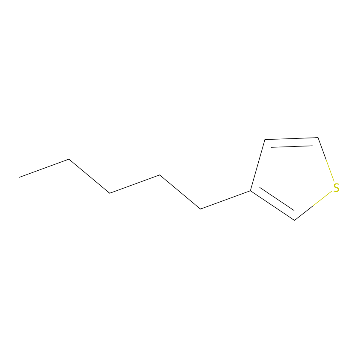 3-Pentylthiophene molecular structure, CAS 102871-31-8