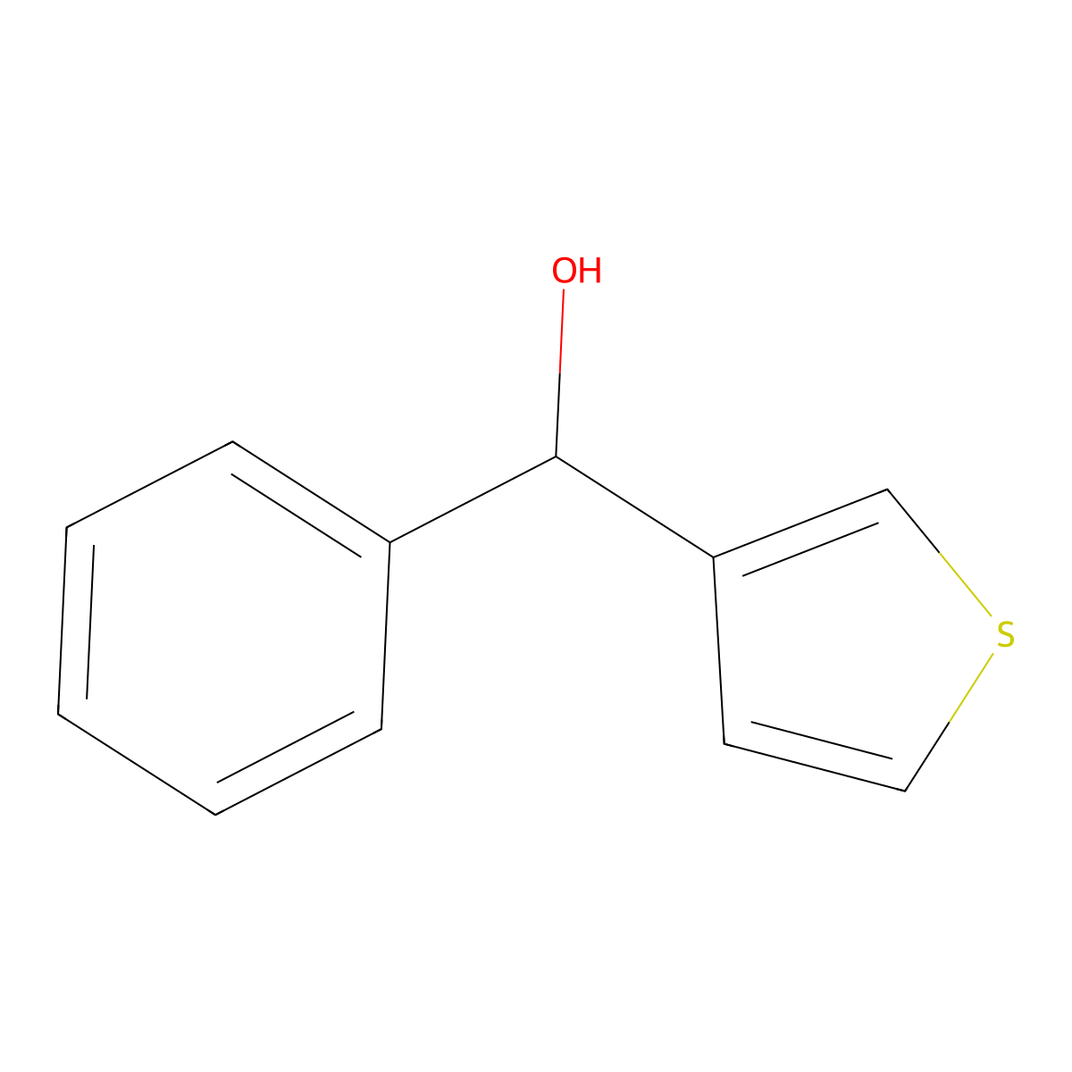 Phenyl(thiophen-3-yl)methanol molecular structure, CAS 102871-39-6