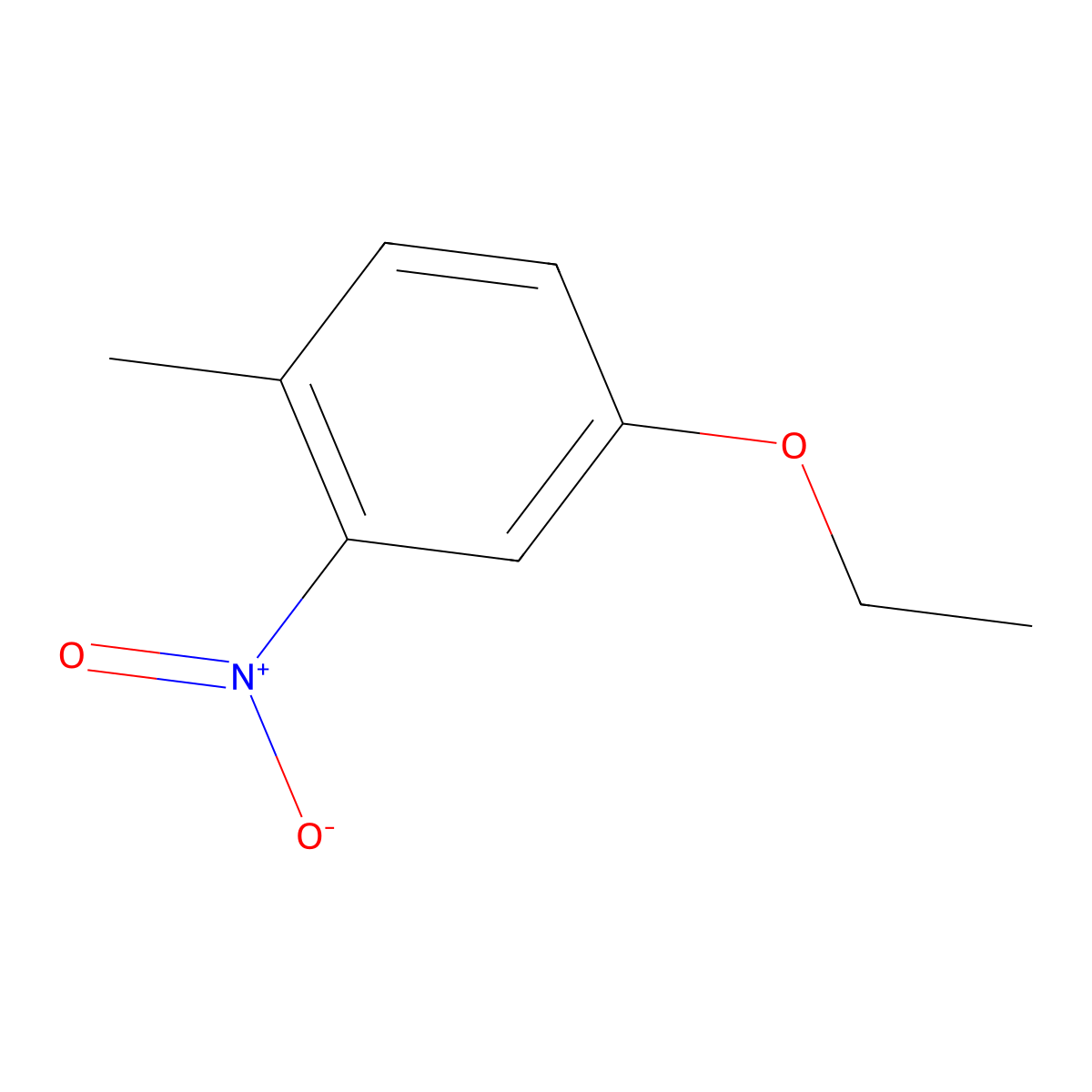 4-Ethoxy-1-methyl-2-nitrobenzene molecular structure, CAS 102871-92-1