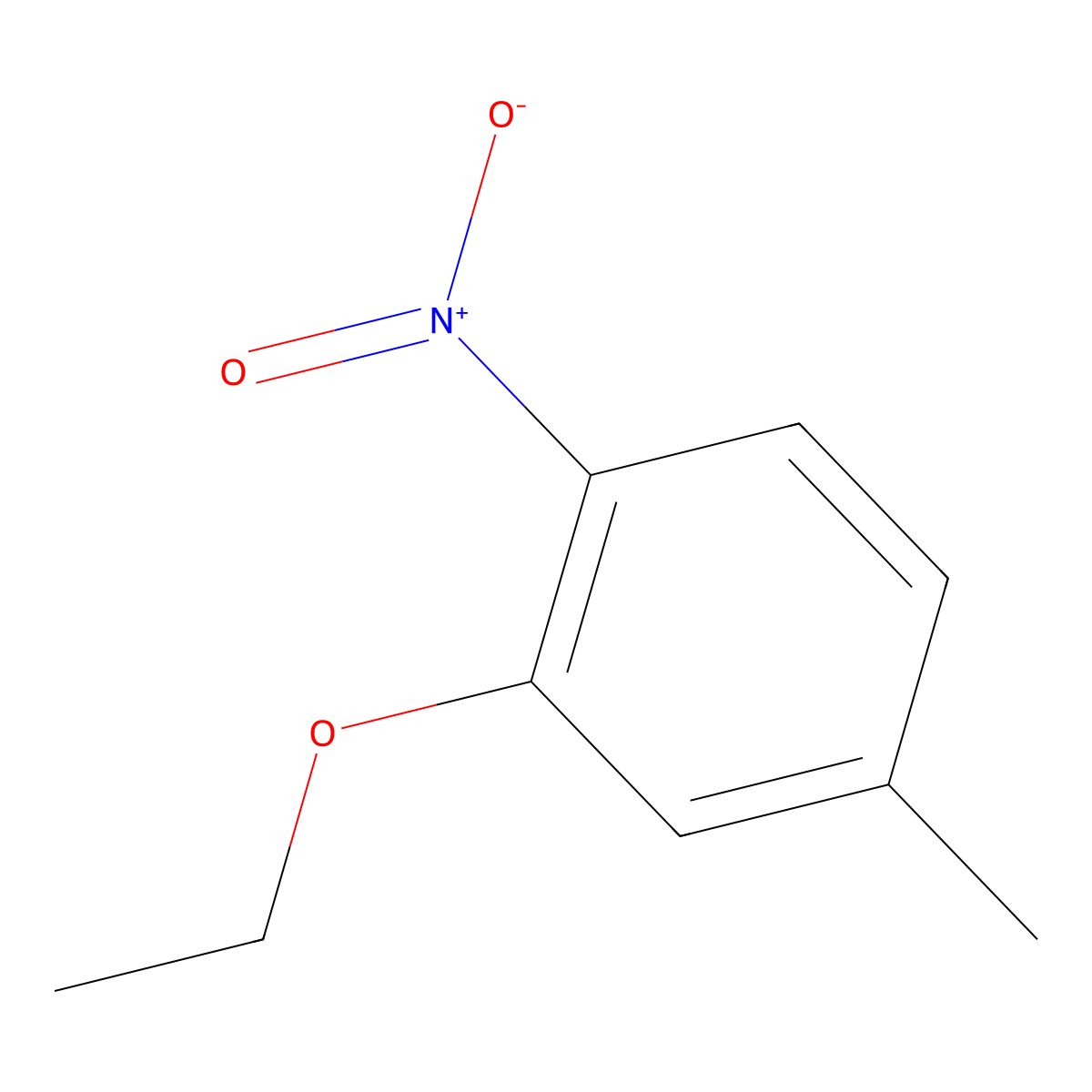2-Ethoxy-4-methyl-1-nitrobenzene molecular structure, CAS 102871-93-2