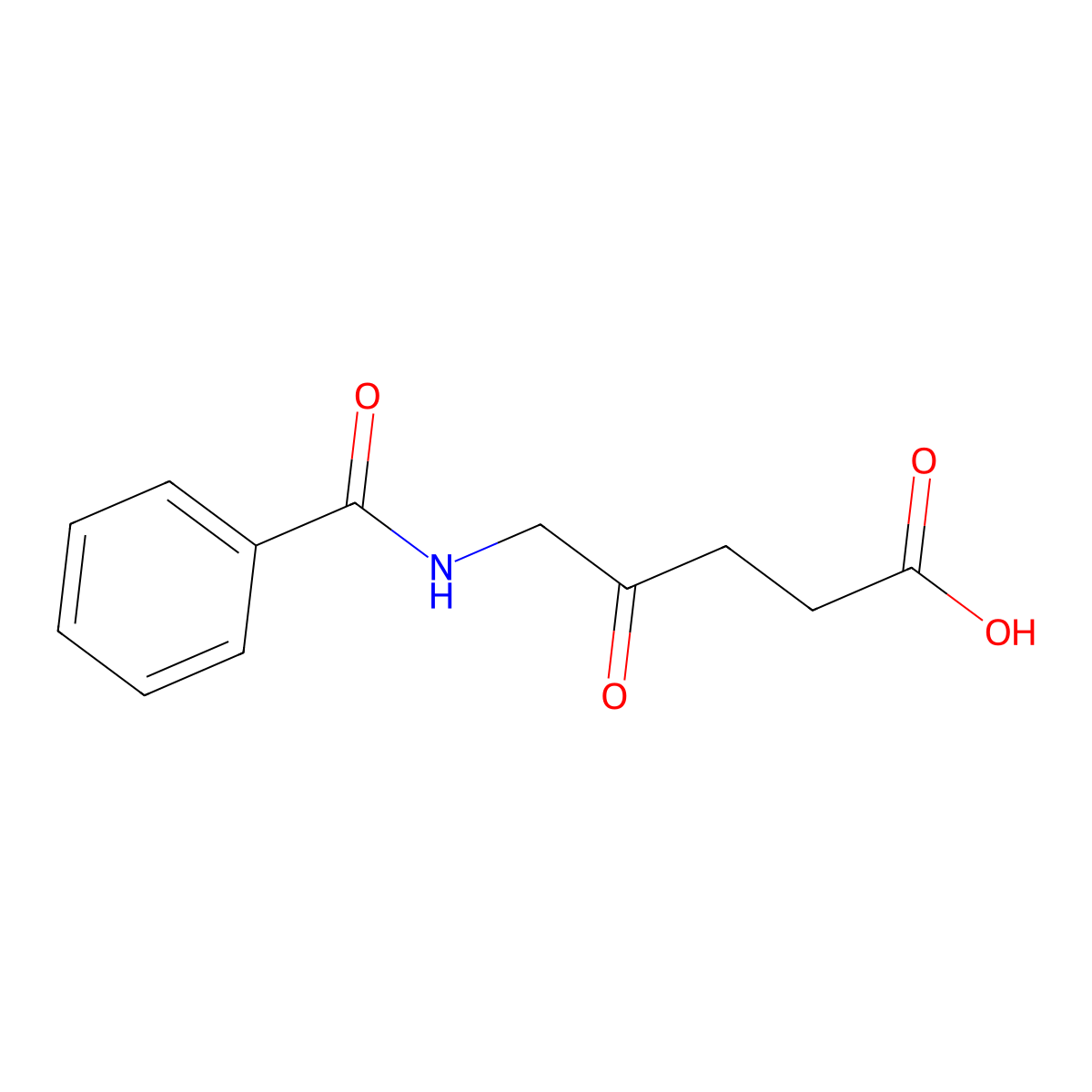 5-Benzamido-4-oxopentanoic acid molecular structure, CAS 102872-00-4