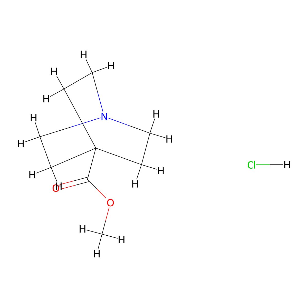 Methyl quinuclidine-4-carboxylate hydrochloride molecular structure, CAS 102872-28-6