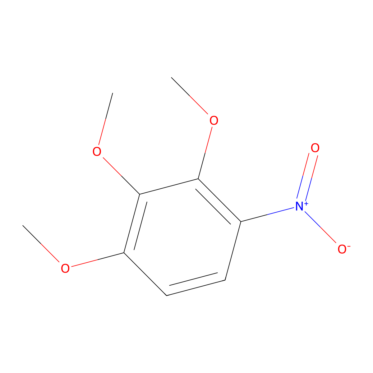 1,2,3-Trimethoxy-4-nitrobenzene molecular structure, CAS 102872-41-3