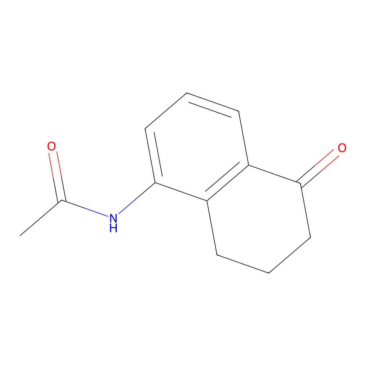 N-(5-Oxo-5,6,7,8-tetrahydronaphthalen-1-yl)acetamide molecular structure, CAS 102873-24-5