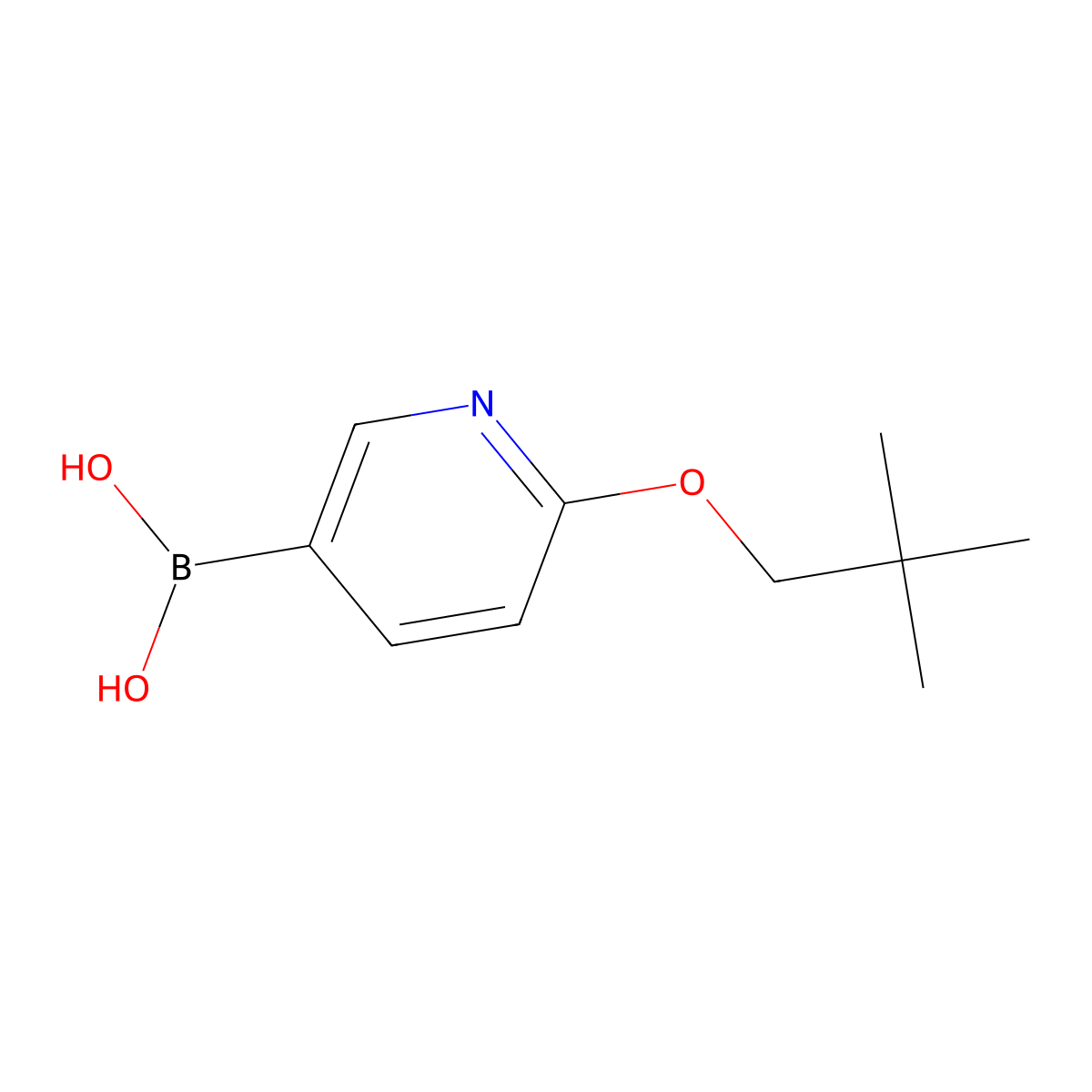 6-(Neopentyloxy)pyridine-3-boronic acid molecular structure, CAS 1028748-91-5