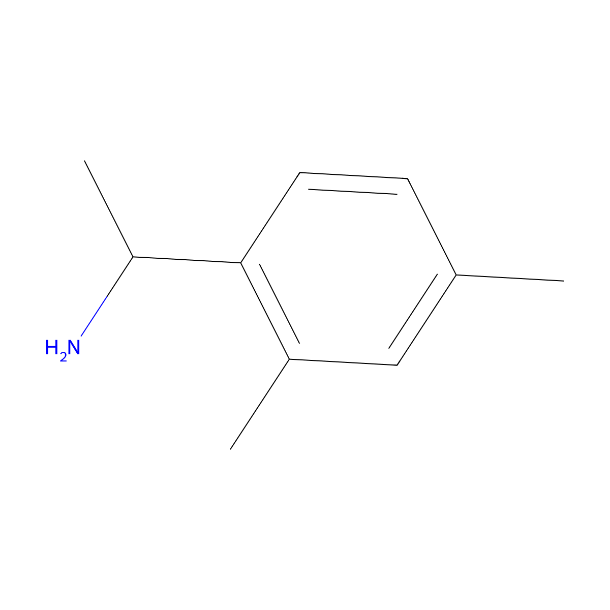 1-(2,4-Dimethylphenyl)ethan-1-amine molecular structure, CAS 102877-07-6