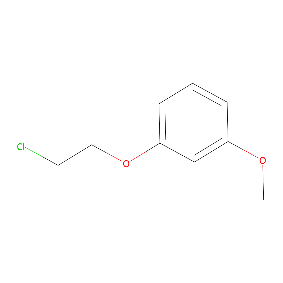 1-(2-Chloroethoxy)-3-methoxybenzene molecular structure, CAS 102877-31-6