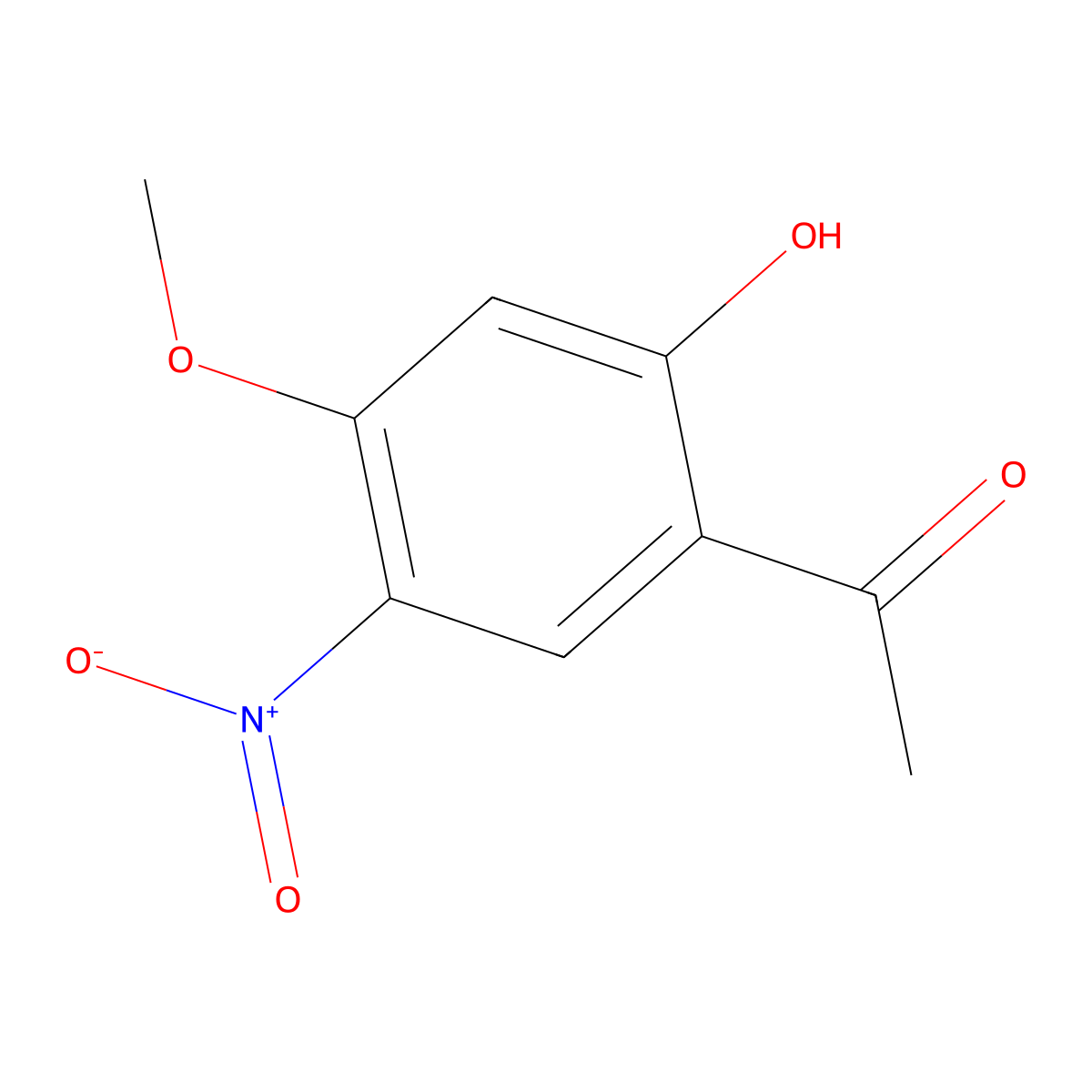 1-(2-Hydroxy-4-methoxy-5-nitrophenyl)ethan-1-one molecular structure, CAS 102877-53-2