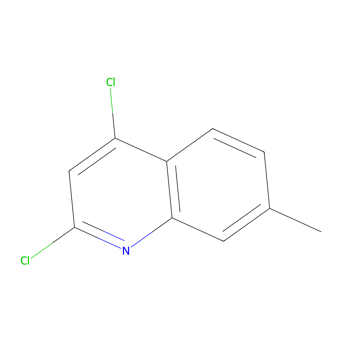 2,4-Dichloro-7-methylquinoline molecular structure, CAS 102878-19-3