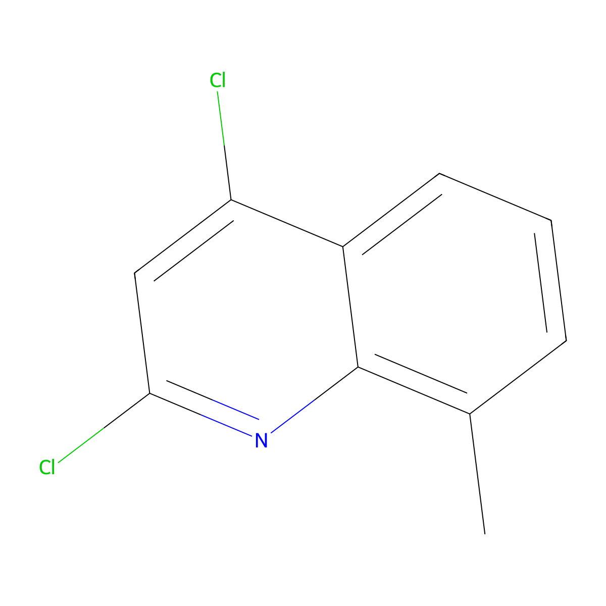 2,4-Dichloro-8-methylquinoline molecular structure, CAS 102878-20-6
