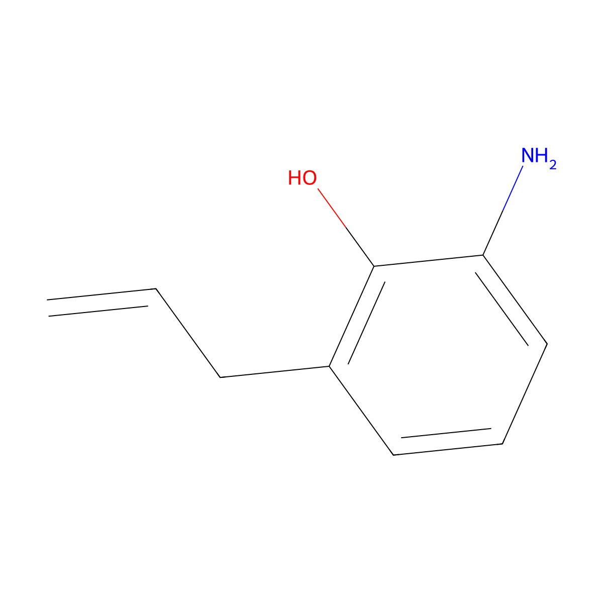 2-Allyl-6-aminophenol molecular structure, CAS 102878-28-4