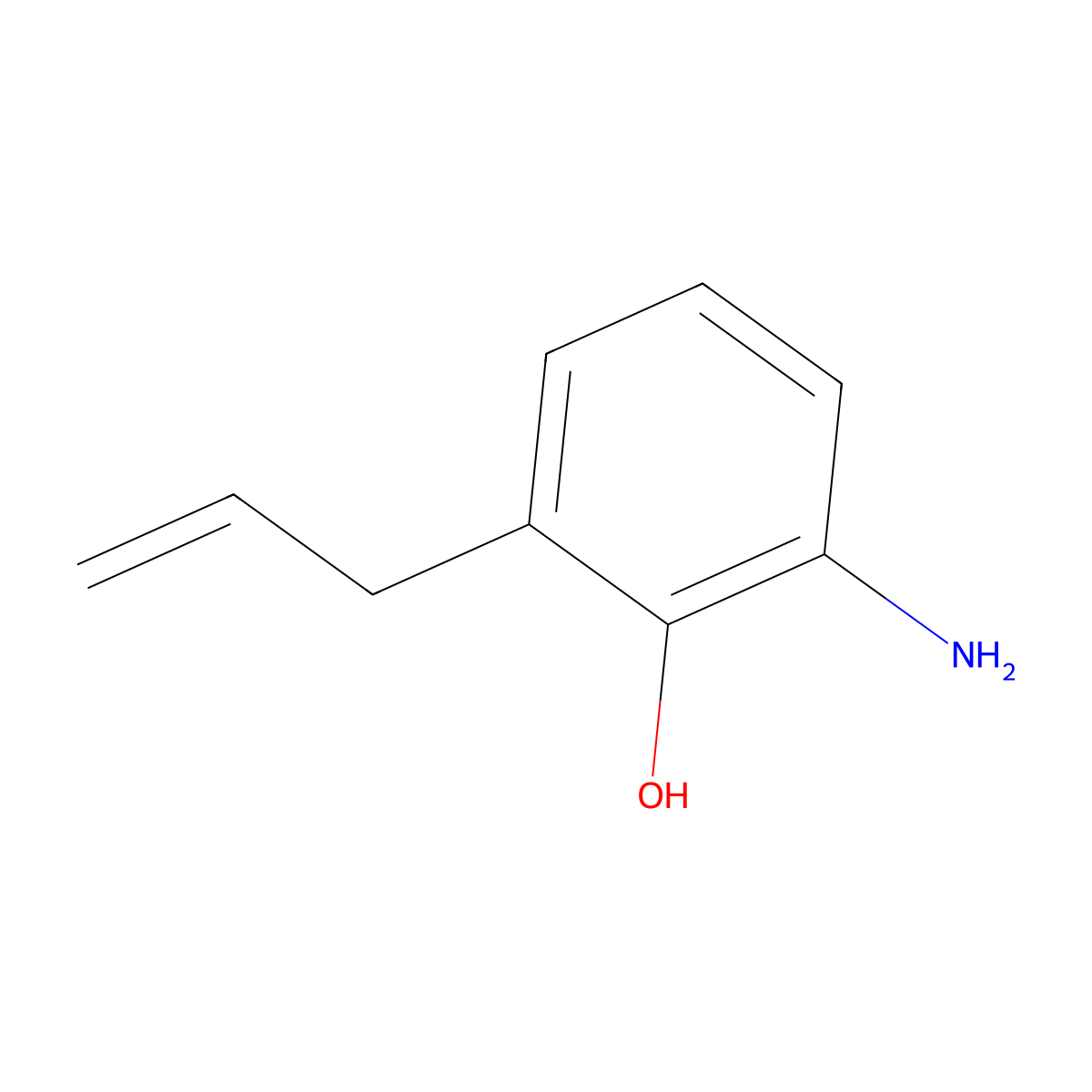2-Allyl-6-aminophenol molecular structure, CAS 102878-28-4